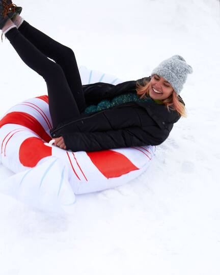 SnowCandy 61" Peppermint Snow Tube